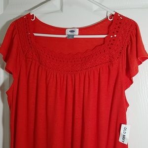 Old Navy Tops - Old Navy Crochet Trim Top Old Navy Tops - Old Navy Crochet Trim Top